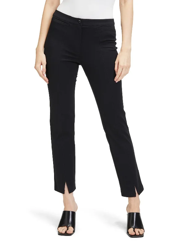 Betty Barclay Slim Leg Stretch Trouser, Navy Trousers Yoga Stretchy