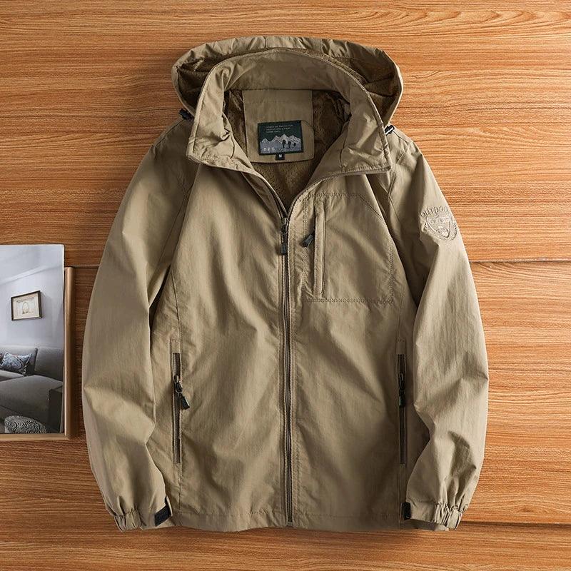 Men's Waterproof Military Windbreaker Jacket Cotton Jacket Linen Jacket Terry Jacket