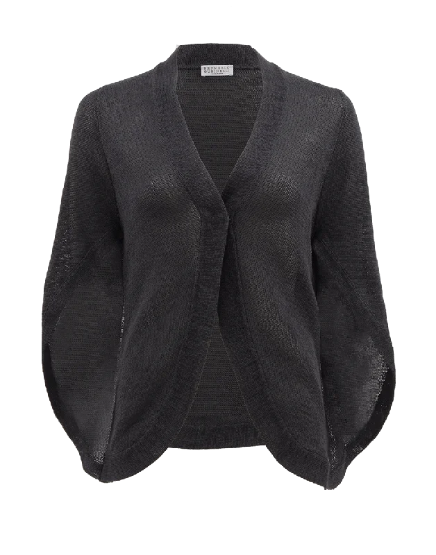 Batwing Cardigan Boat Neck Shawl Collar Notched Collar