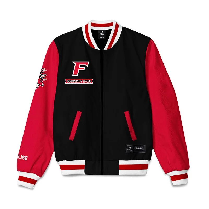 Fairfield - NCAA Women's Swimming & Diving : Sydney Scalise - Bomber Jacket Jersey Jacket Tulle Jacket Batik Jacket