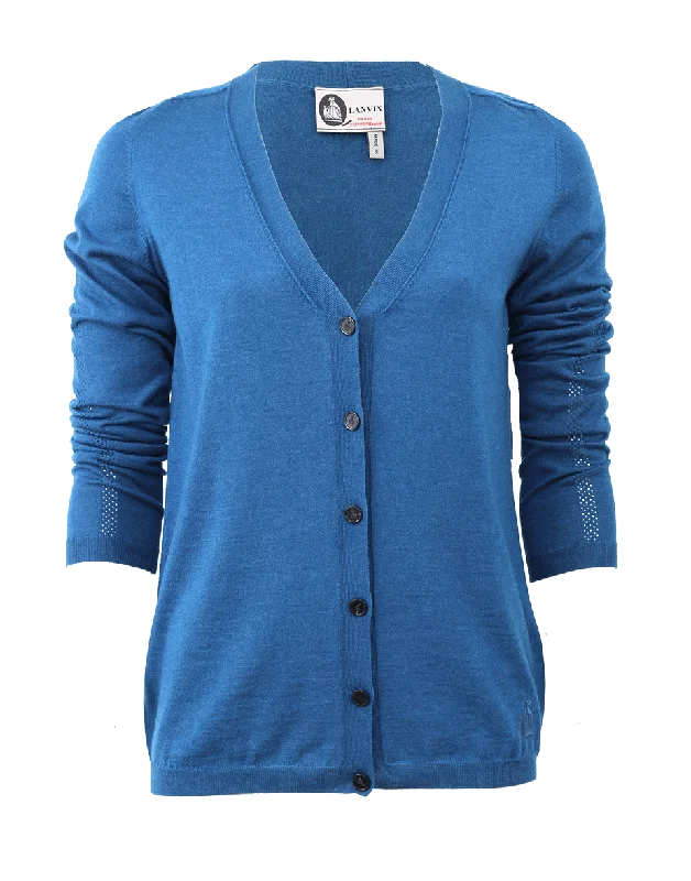 V-Neck Cardigan Nylon Fabric Polyester Fabric Spandex Fabric