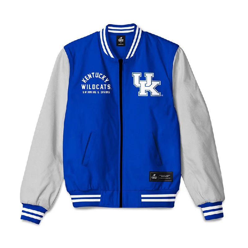 Kentucky - NCAA Women's Swimming & Diving : Grace Frericks - Bomber Jacket Elasticated Jacket Padded Jacket Insulated Jacket Kentucky - NCAA Women's Swimming & Diving : Grace Frericks - Bomber Jacket Elasticated Jacket Padded Jacket Insulated Jacket