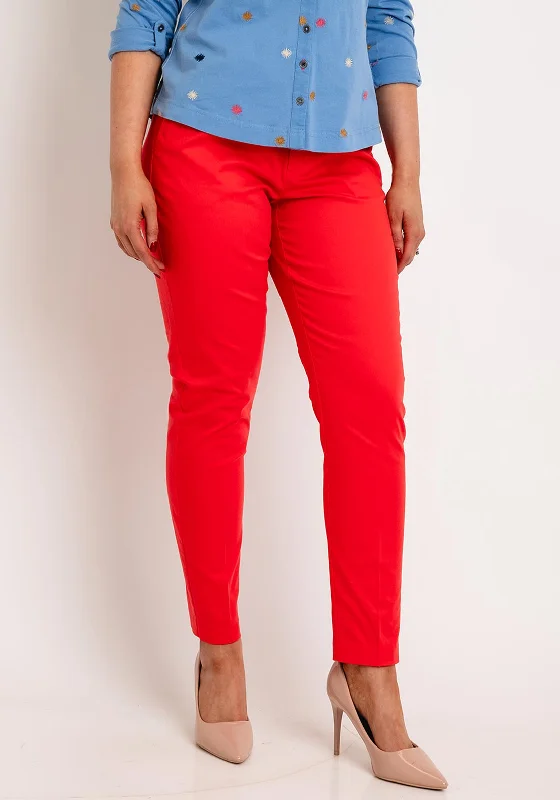 B.young Slim Leg Trousers, Cayenne Trousers Leather Faux