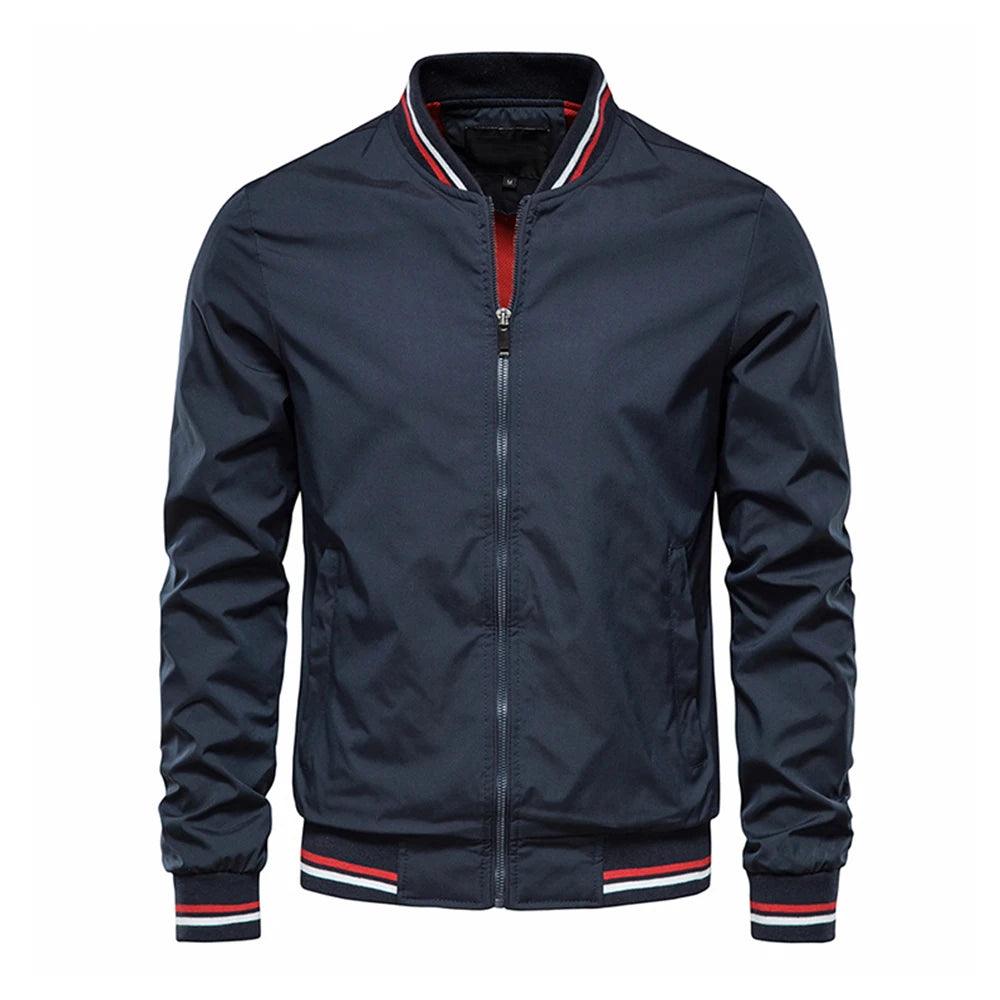 Casual Bomber Harrington Jacket for Men Knit Jacket Woven Jacket Fleece Jacket