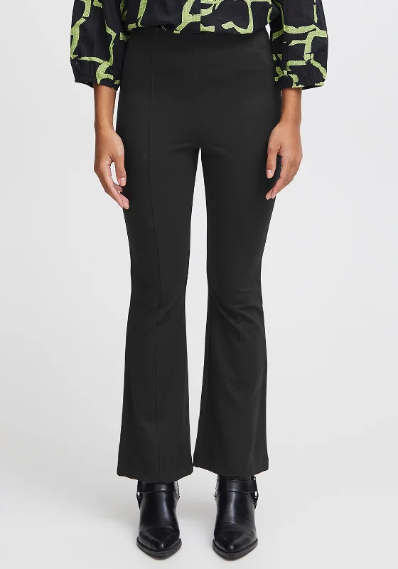 B.Young Parrin Flared Trousers, Black Trousers Formal Black