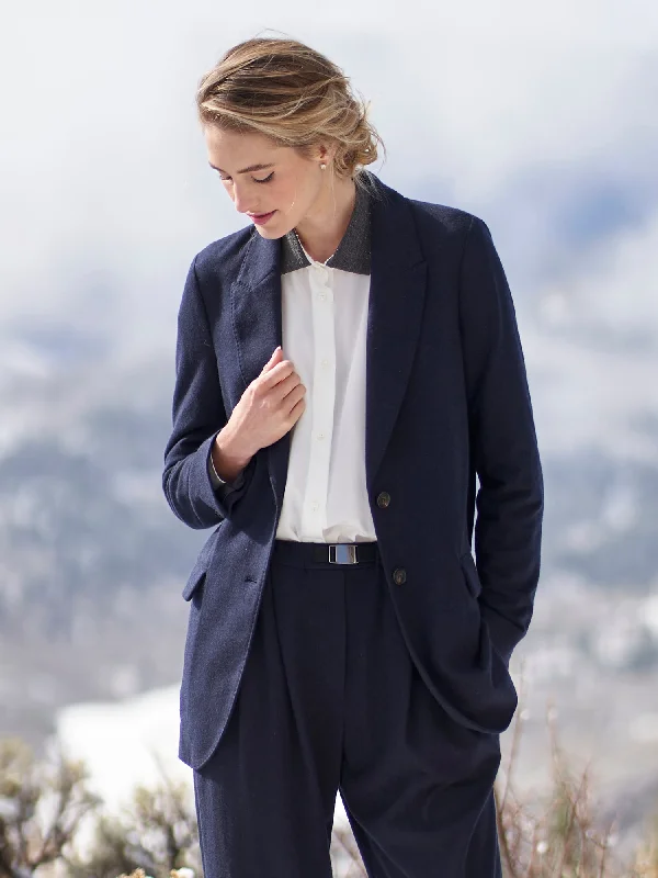 Cashmere Equestrian Blazer Women's Elegant Blazer