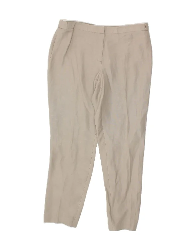 CALVIN KLEIN Womens Slim Chino Trousers US 6 Medium W32 L26 White Rayon Trousers Exclusive Limited