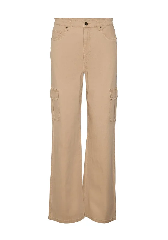 Vero Moda Tessa High Rise Wide Leg Cargo Trousers, Nomad Trousers Tapered Slim Fit