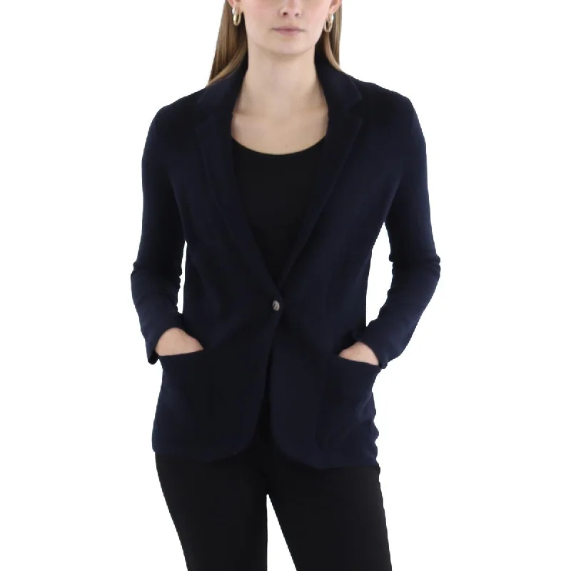 Vineyard Vines Womens Wool Blend Casual One-Button Blazer Women's Premium Blazer