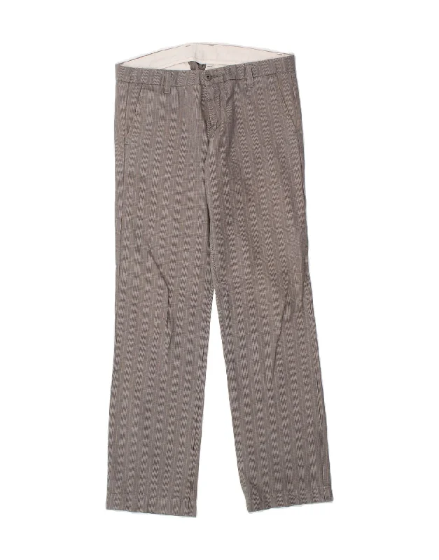 CARHARTT Womens Straight Chino Trousers W32 L32 Grey Check Cotton Trousers Business Professional