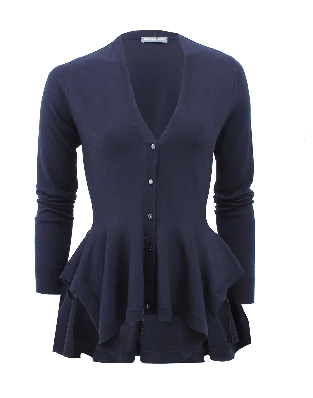 Peplum Cardigan Lightweight Heavyweight Midweight