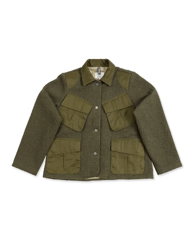 Ralley Jacket - Dark Olive Tailored Jacket Straight Jacket A-Line Jacket