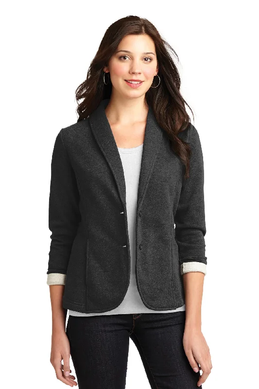 Port Authority® Ladies Fleece Blazer. L298 Slimming Women's Blazer