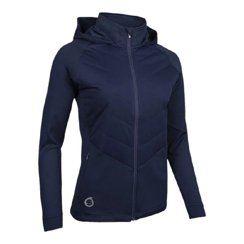 Sunderland Ladies Sarenne Hybrid Hooded Quilted Thermal Golf Jacket SUNLC95 Fleece Jacket Down Jacket Feather Jacket