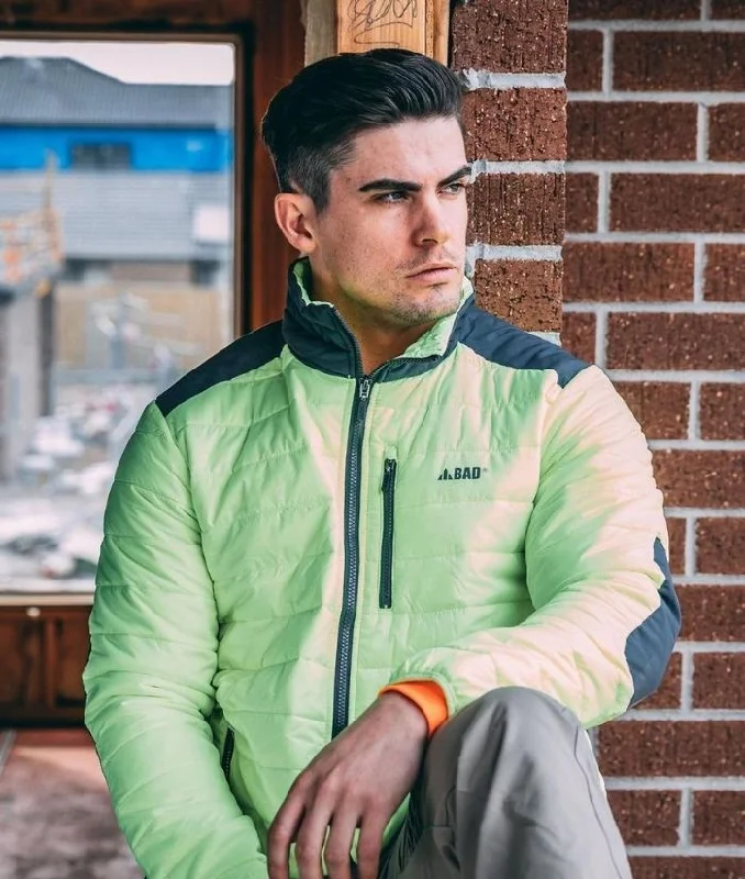 Bad Workwear Hi Vis, Lightweight Puffer Jacket Unisex Front Pockets Side Pockets Patch Pockets Bad Workwear Hi Vis, Lightweight Puffer Jacket Unisex Front Pockets Side Pockets Patch Pockets