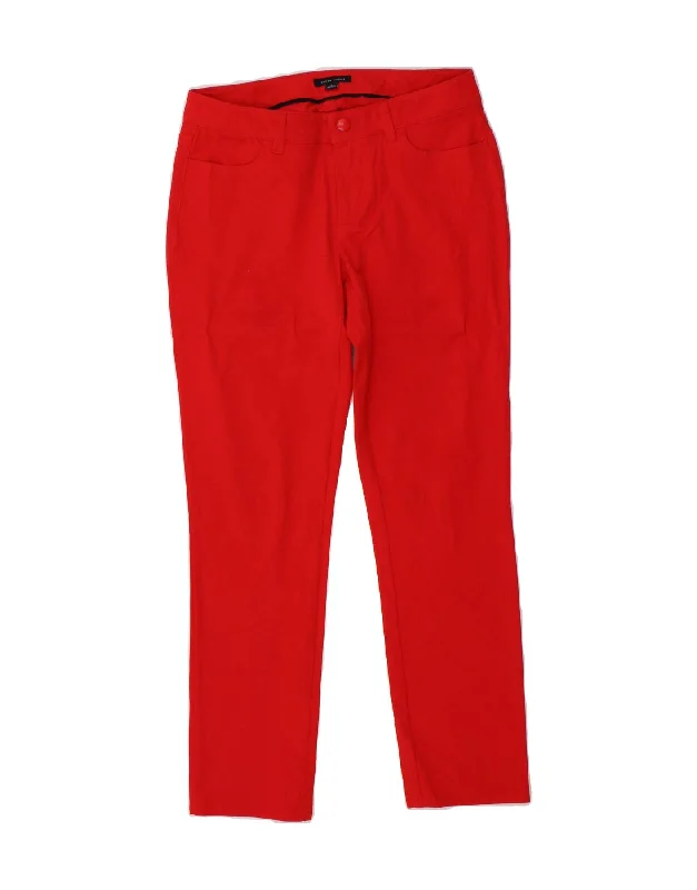 TOMMY HILFIGER Womens Slim Casual Trousers US 2 XS W28 L27  Red Cotton Trousers Chinos Classic