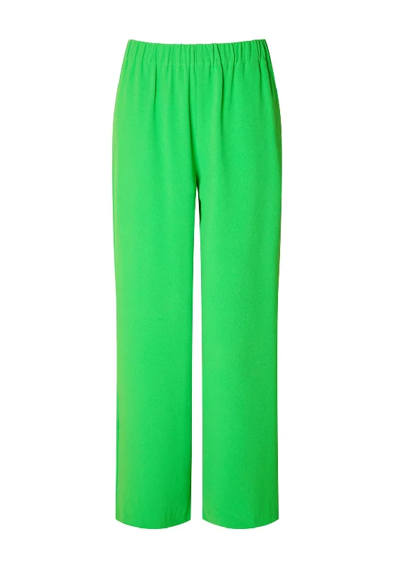 Selected Femme Tinni Relaxed Wide Leg Trouser, Classic Green Trousers Canvas Durable