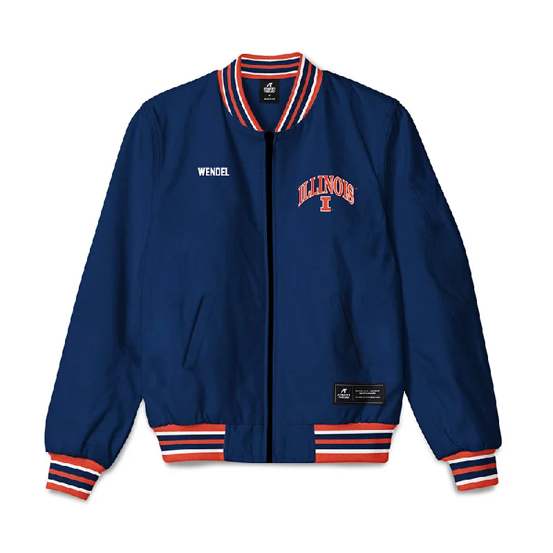 Illinois - NCAA Women's Swimming & Diving : Alexis Wendel - Bomber Jacket Bomber Jacket Anorak Windbreaker