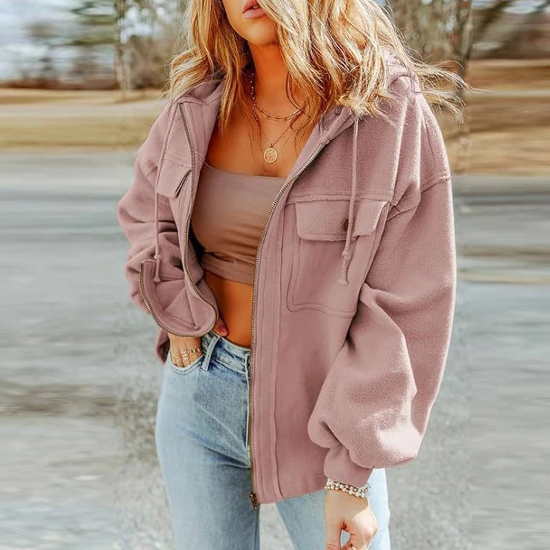 Advbridge Elegant Hooded Drawstring Sweatshirts Outwear Women Casual Long Sleeve Pocket Loose Fleece Tops Autumn Winter Fashion Solid Coat Rayon Velvet Corduroy Advbridge Elegant Hooded Drawstring Sweatshirts Outwear Women Casual Long Sleeve Pocket Loose Fleece Tops Autumn Winter Fashion Solid Coat Rayon Velvet Corduroy