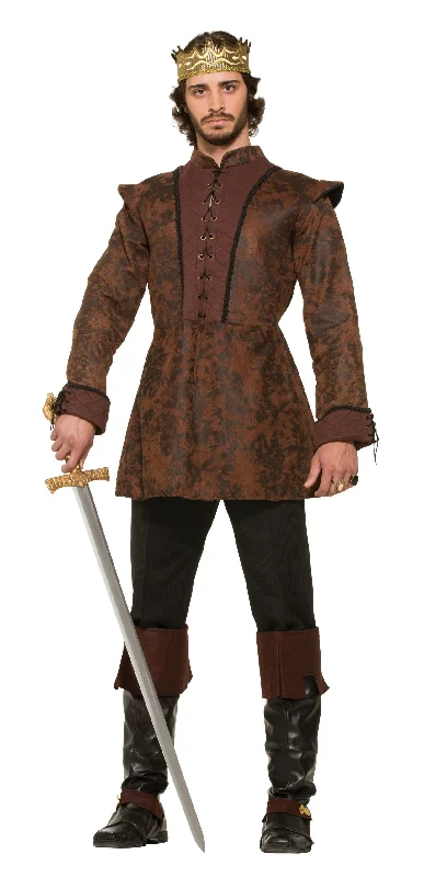 Mens Kings Coat Medieval Adult Costume Male Halloween Sleeveless Short Sleeve Long Sleeve Mens Kings Coat Medieval Adult Costume Male Halloween Sleeveless Short Sleeve Long Sleeve