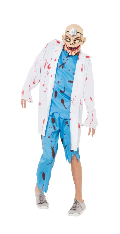 Mad Surgeon Coat Tousers + Mask Adult Costume Male Chest Size 44" Three-Quarter Sleeve Elbow Sleeve Wrist Sleeve Mad Surgeon Coat Tousers + Mask Adult Costume Male Chest Size 44" Three-Quarter Sleeve Elbow Sleeve Wrist Sleeve