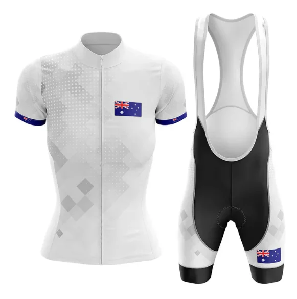 Personalized Australia Cycling Kit V1 Cycling Jersey For Women Scoop Neck Jersey Top Personalized Australia Cycling Kit V1 Cycling Jersey For Women Scoop Neck Jersey Top