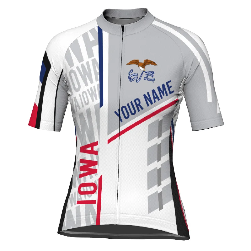 Customized Iowa Winter Thermal Fleece Short Sleeve Cycling Jersey For Women Bright Color Jersey Top Customized Iowa Winter Thermal Fleece Short Sleeve Cycling Jersey For Women Bright Color Jersey Top
