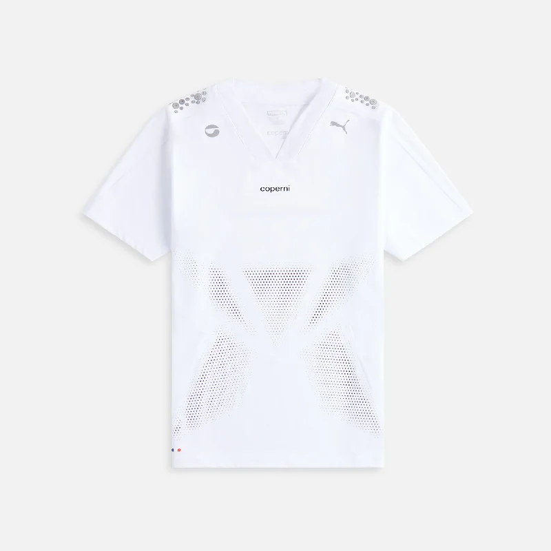 PUMA x Coperni Football Jersey - White Minimalist Jersey Tee