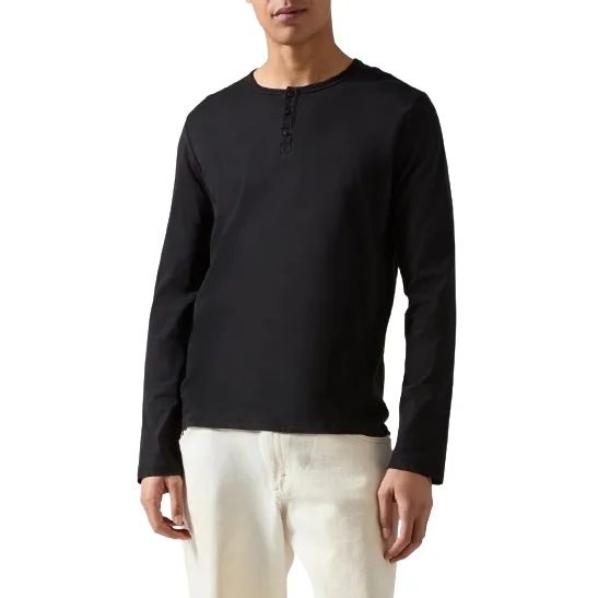 CLASSIC JERSEY LONG SLEEVE HENLEY Festive Jersey Tee