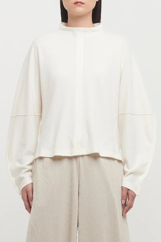 Issey Miyake Tucked Wool Jersey Warm Jersey Shirt