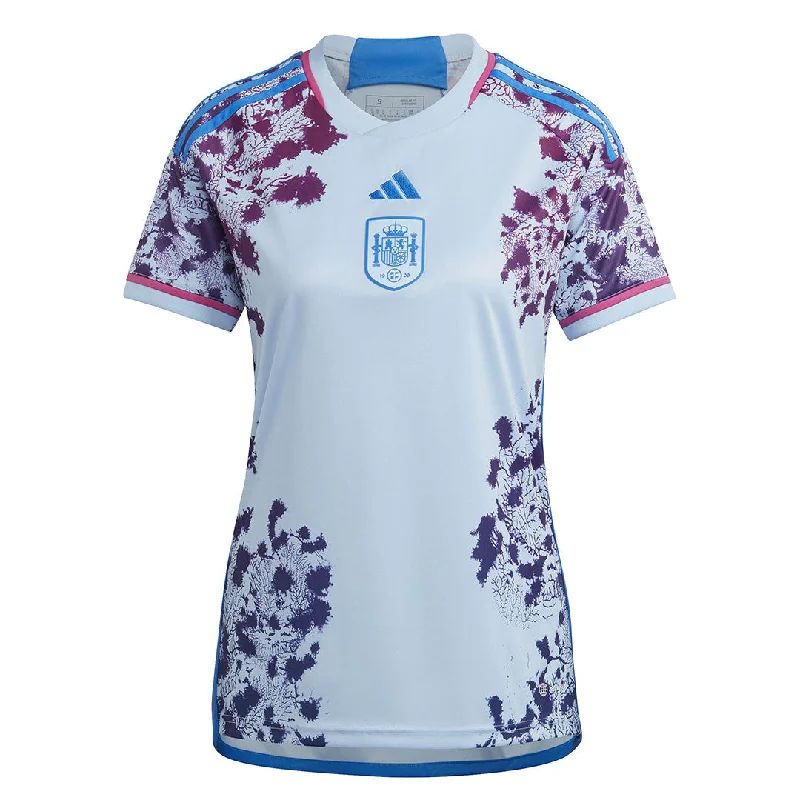 adidas - Women's Spain Team 23 Away Jersey (HT4314) Textured Jersey Blouse