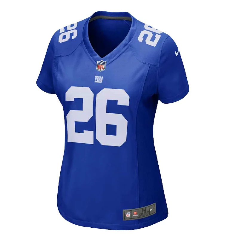 Fanatics - Women's New York Giants Saquon Barkley Game Jersey (67NW NGGH 8IF 2NA) Halter Neck Jersey Tee