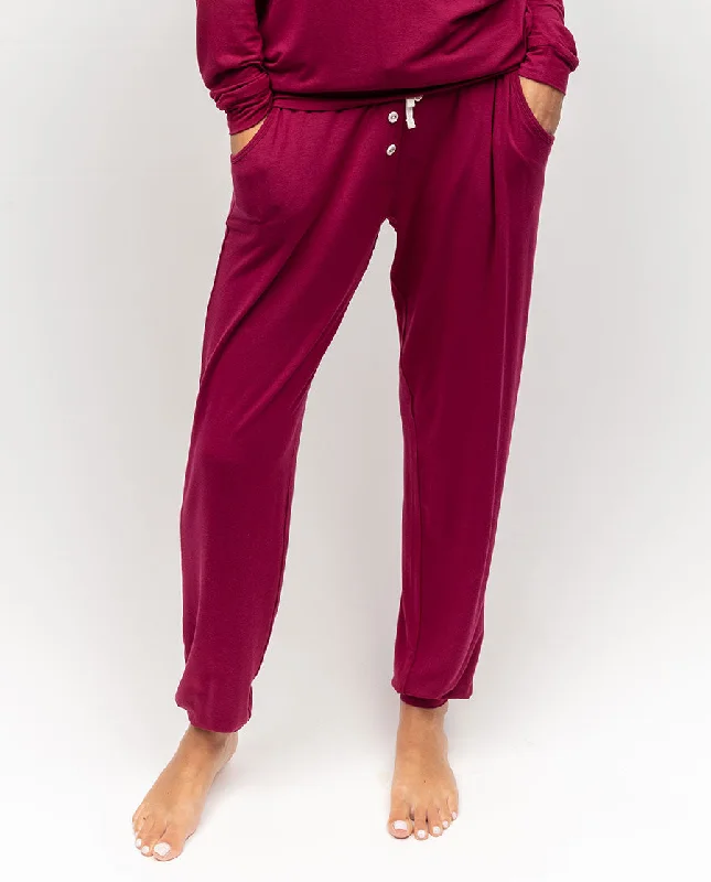 Aliyah Jersey Pyjama Bottoms Ribbed Jersey Tee