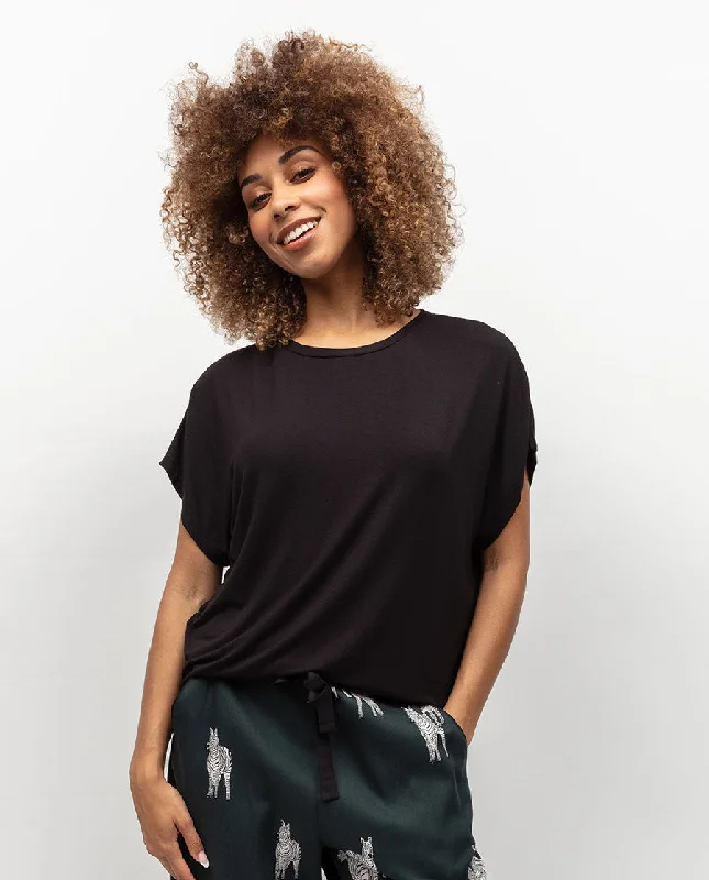 Blake Slouch Jersey Pyjama Top Asymmetrical Jersey Blouse