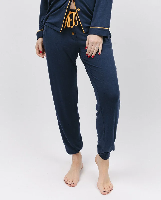 Navy Jersey Pyjama Bottoms Limited Edition Jersey Tee