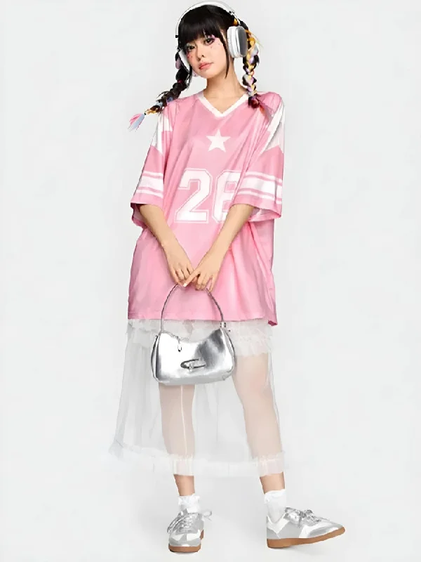 Soft Girl Star 26 Jersey Top Luxury Jersey Tee