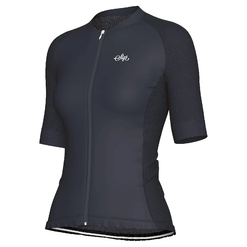 Dahlia Black Pro Series Women's Cycling Jersey Classic Jersey Tee