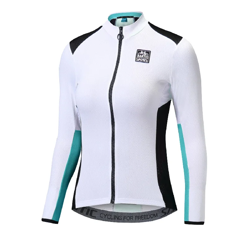 Santic Gaze Women Jersey Long Sleeve Solid Color Jersey Shirt