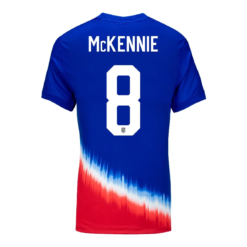 Women's Nike USMNT 2024 American Icon Away McKennie 8 Stadium Jersey High Neck Jersey Shirt