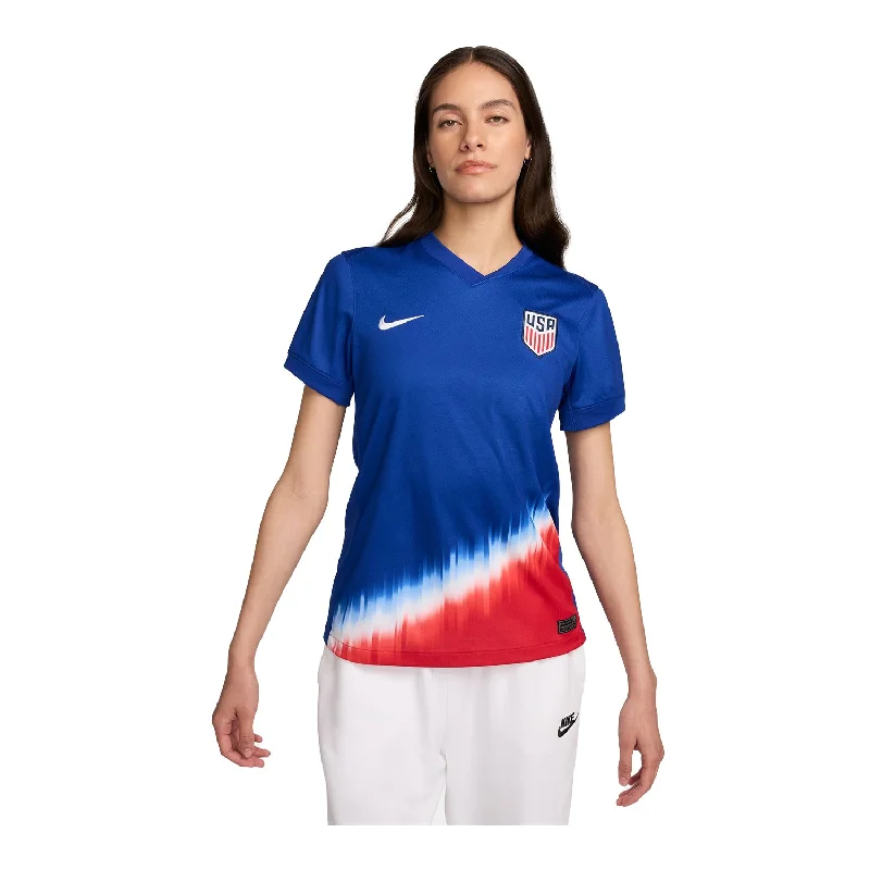 Women's Nike USMNT 2024 American Icon Away Stadium Jersey Summer Jersey Tee