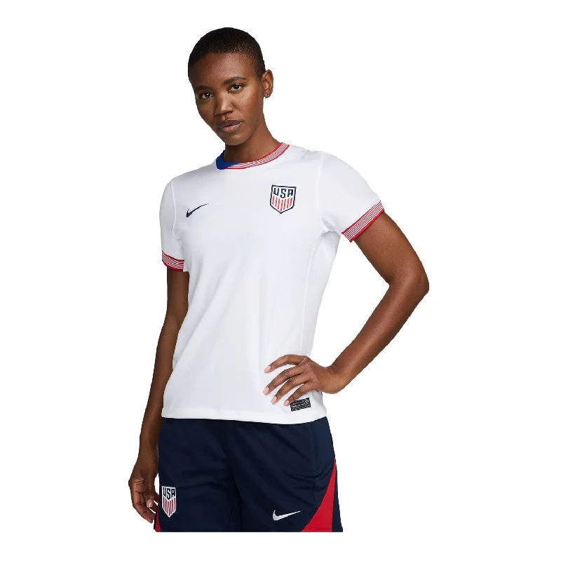 Women's Nike USMNT 2024 American Classic Home Stadium Jersey Linen Jersey Top