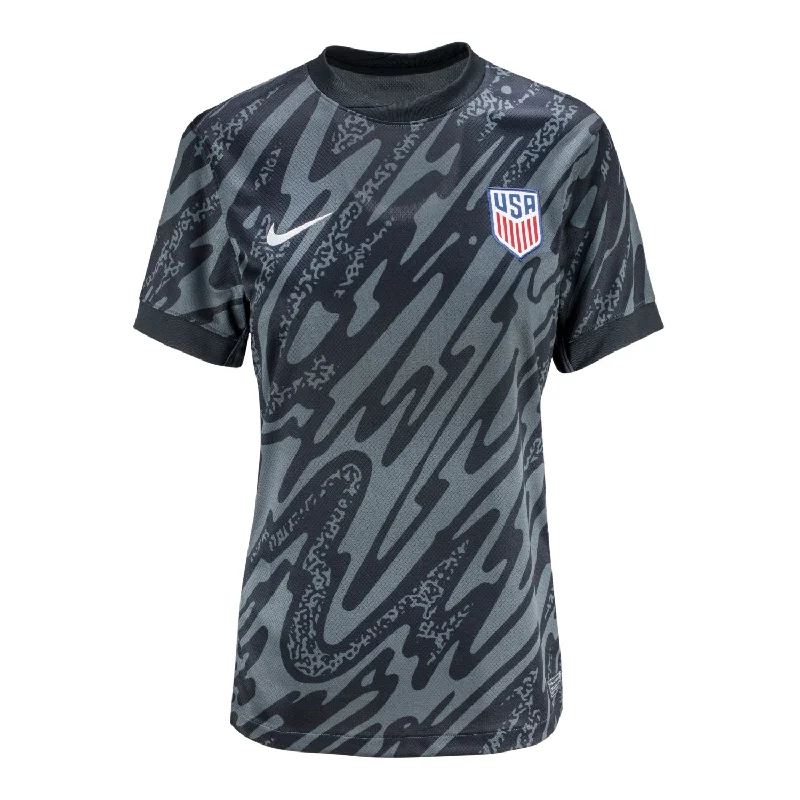 Women's Nike USMNT 2024 Stadium Short Sleeve Goalkeeper Jersey Warm Jersey Shirt