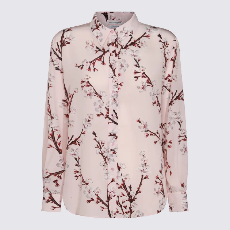 Alexander Mcqueen Shirts Satin Blend Silk Blend Wool Blend