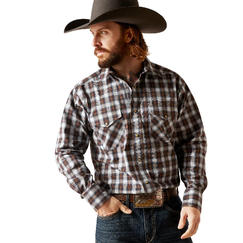 Men's Pro Grayson Snap Western Shirt Plaid T-Shirt Polka Dot Checkered