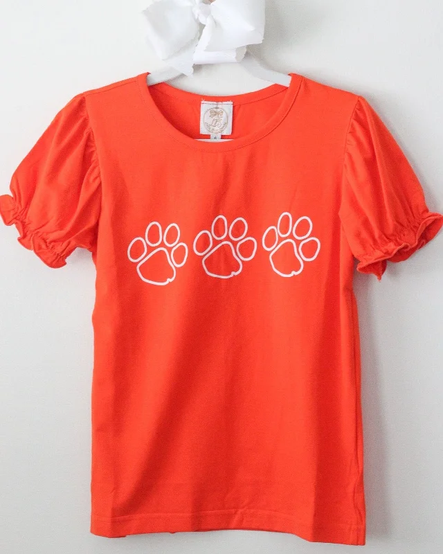 CLEMSON SCREEN PRINT GIRLS SHIRT Zippered Front Buttoned Front Snap Front