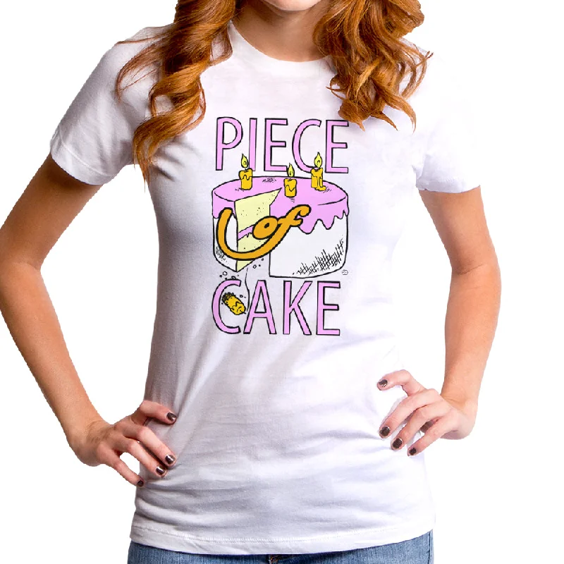 Piece Of Cake Women's T-Shirt Beaded Sequined Faux Fur