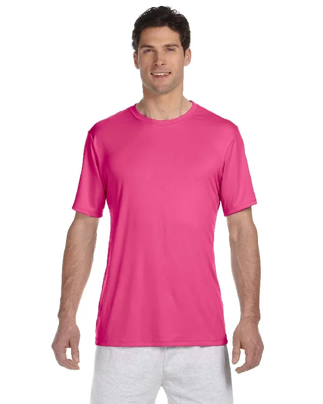 Hanes Cool Dri T-Shirt | Wow Pink Print Jacquard Patchwork