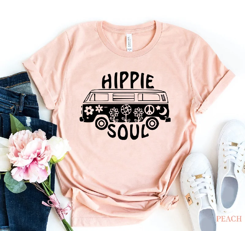 Hippie Soul T-shirt Spandex Blend Rayon Blend Denim Blend