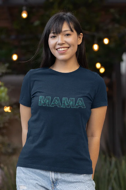 Sloane Mama T-Shirt Collared Crew Neck Turtle Neck