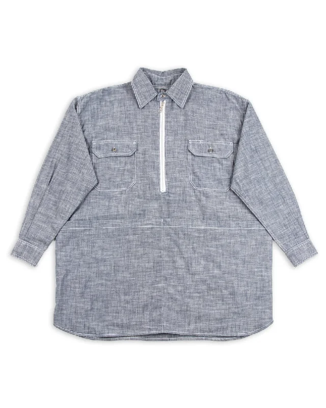 Mechanical Aid Shirt - Denim Wool Fabric Cashmere Fabric Tweed Fabric